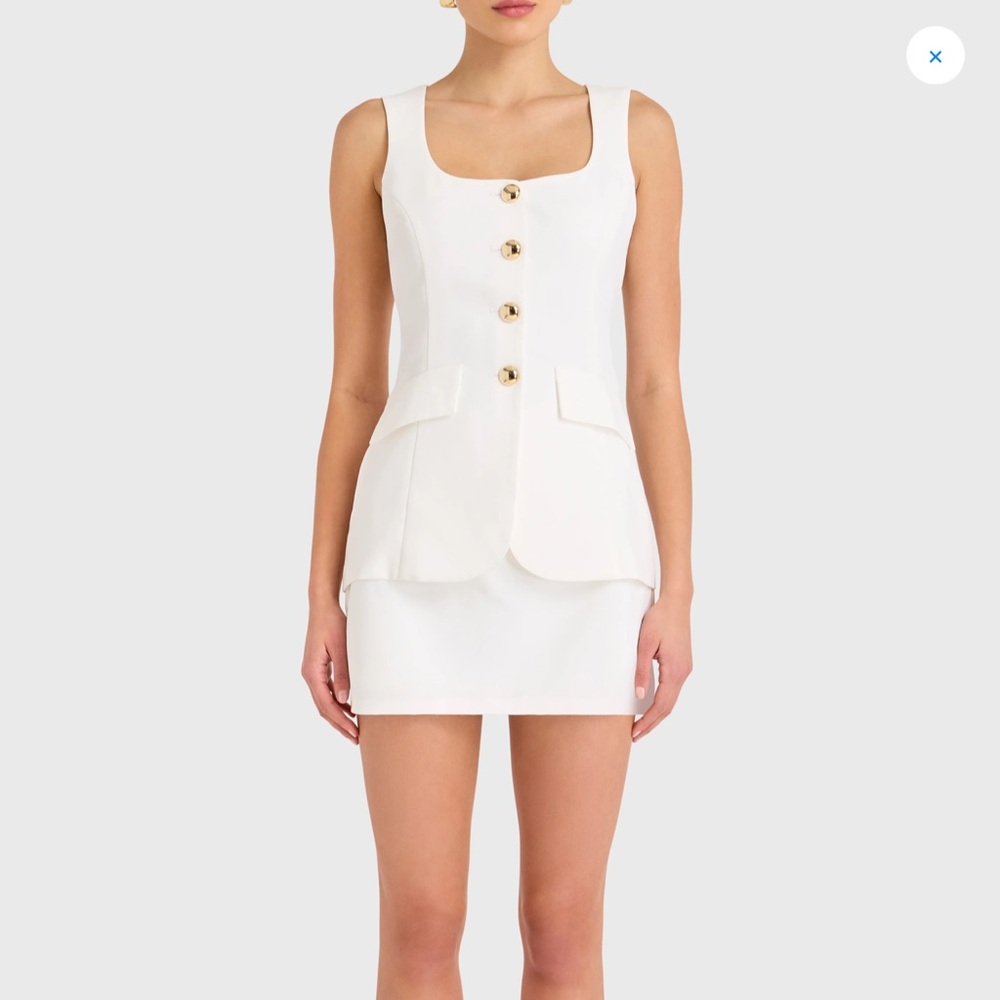 Amanda Uprichard Kya Romper in White